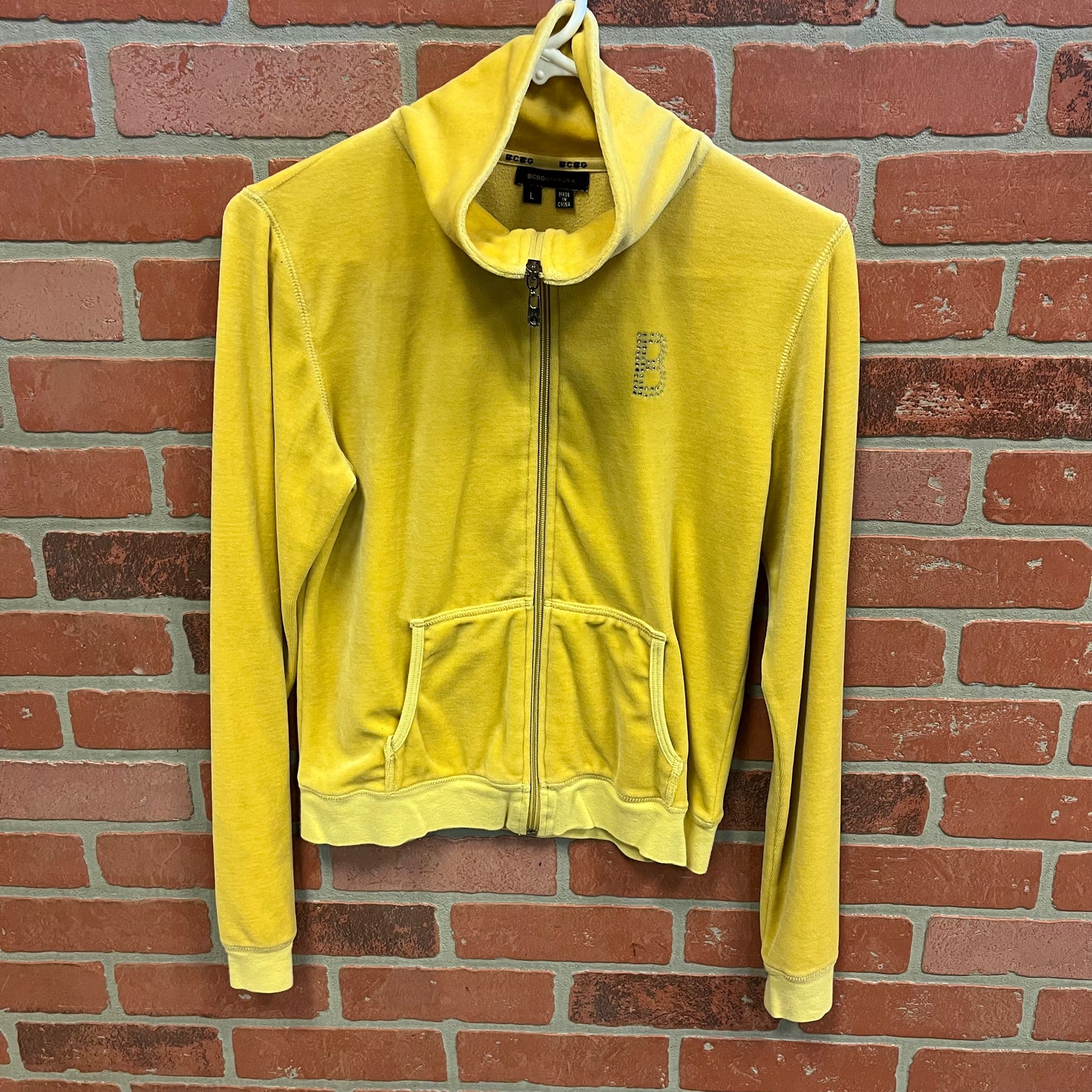 BCBG Zip-Up Yellow Jacket (30)