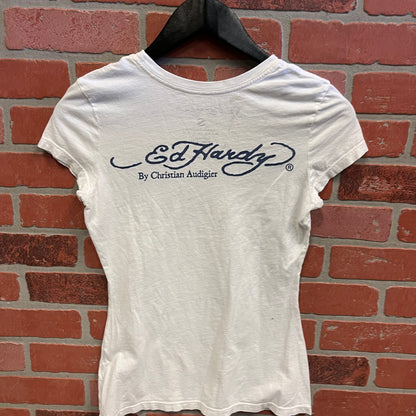 Ed Hardy White Slim Tee (29)