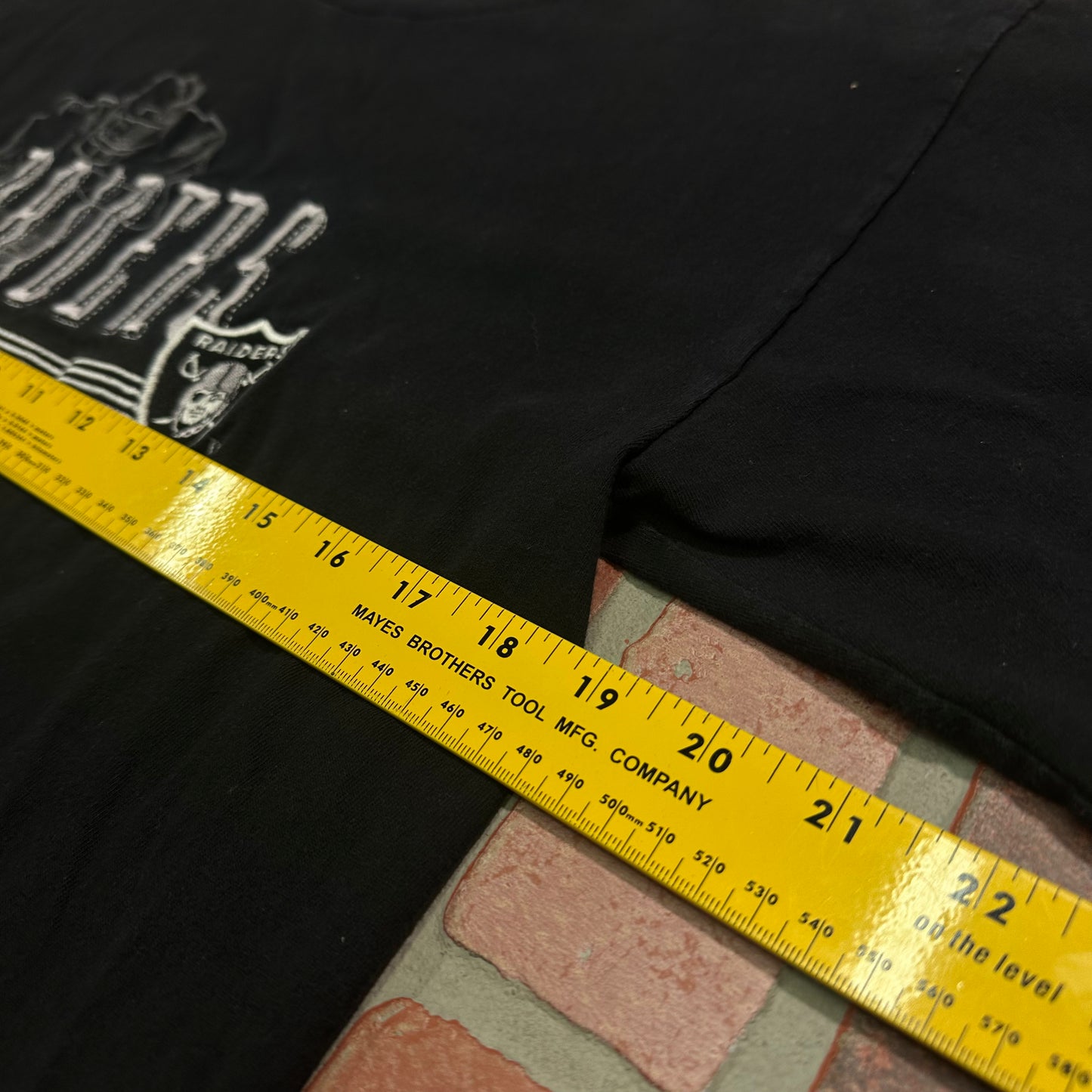 VTG NFL Oakland Raiders Embroidered Football Tee