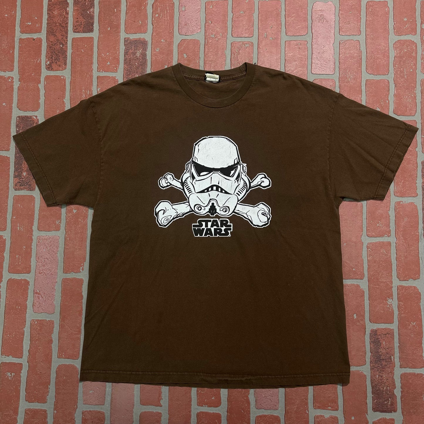 VTG Y2K Star Wars Stormtrooper Brown Tee