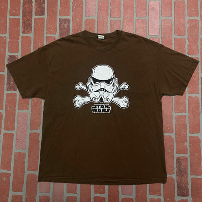 VTG Y2K Star Wars Stormtrooper Brown Tee