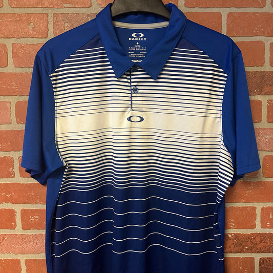 Oakley Blue Golf Shirt (16)