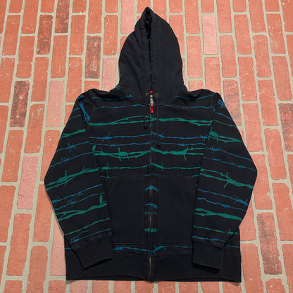 VTG Y2K Levis Barbed Wire Zip-Up Hoodie