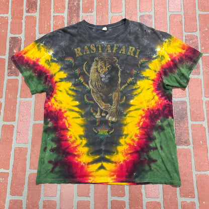 VTg Rastafari Lion Tye-Dye Tee