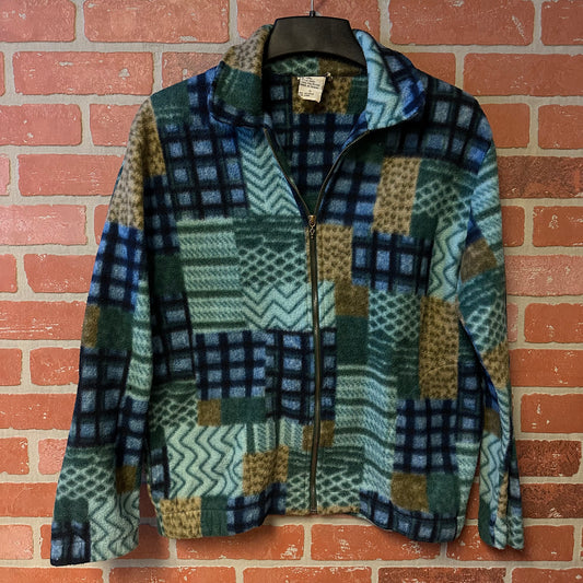 Fleece Patterned Zip-Up Jacket  (18)
