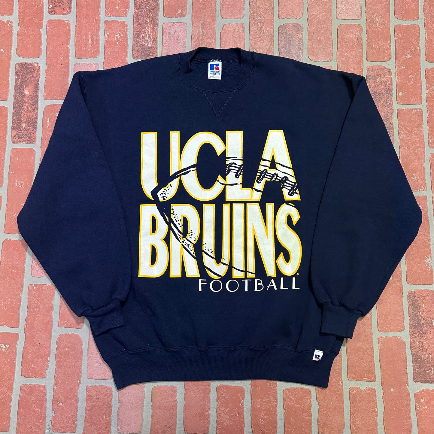 VTG UCLA Bruins Football Navy Crewneck