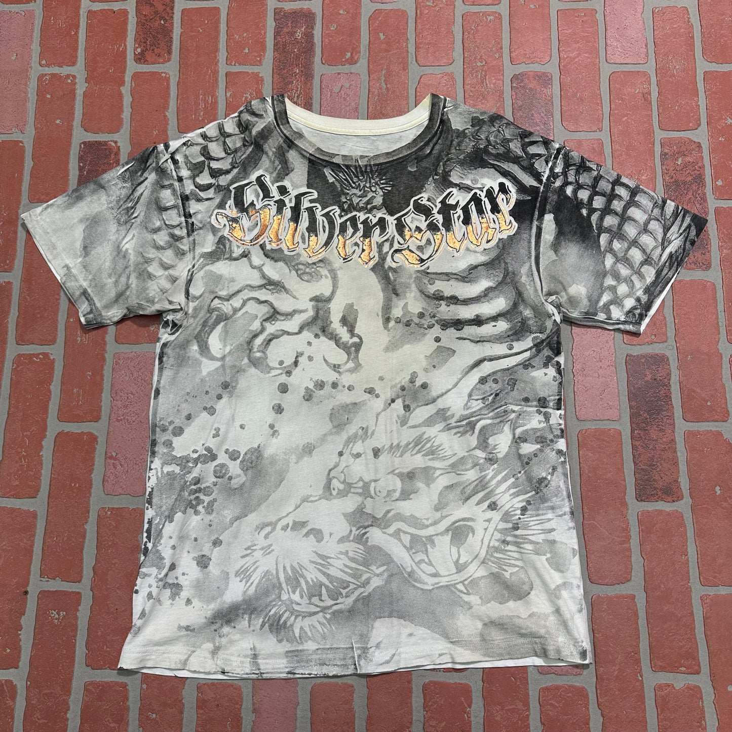 VTG Y2K Silver Star AOP Tee