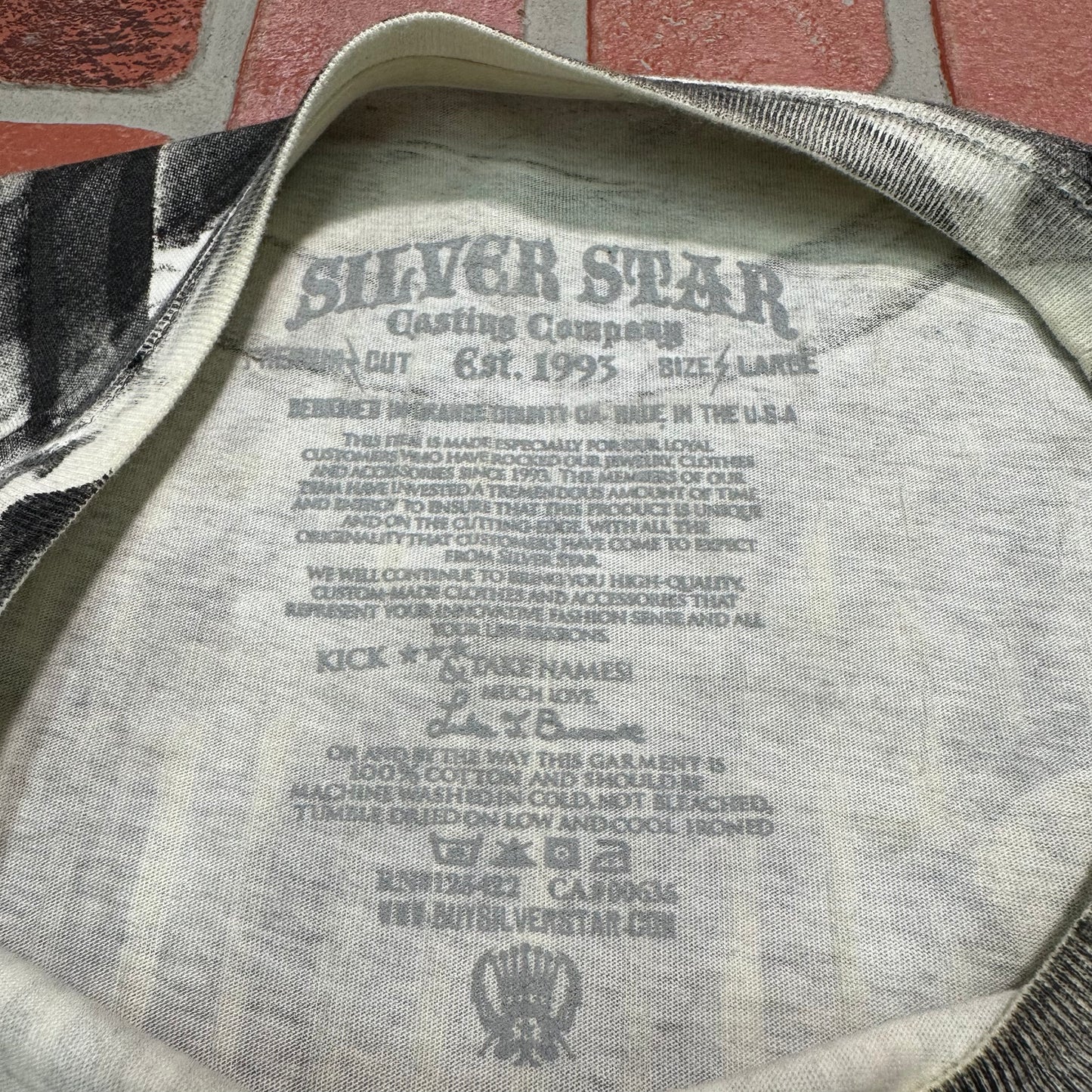 VTG Y2K Silver Star AOP Tee