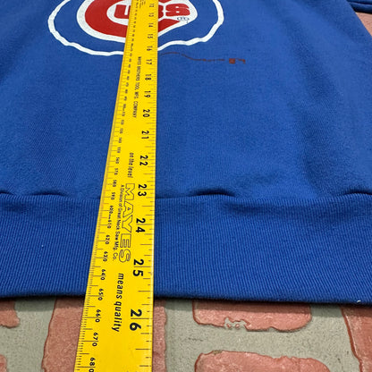 VTG MLB Chicago Cubs Blue Baseball Crewneck