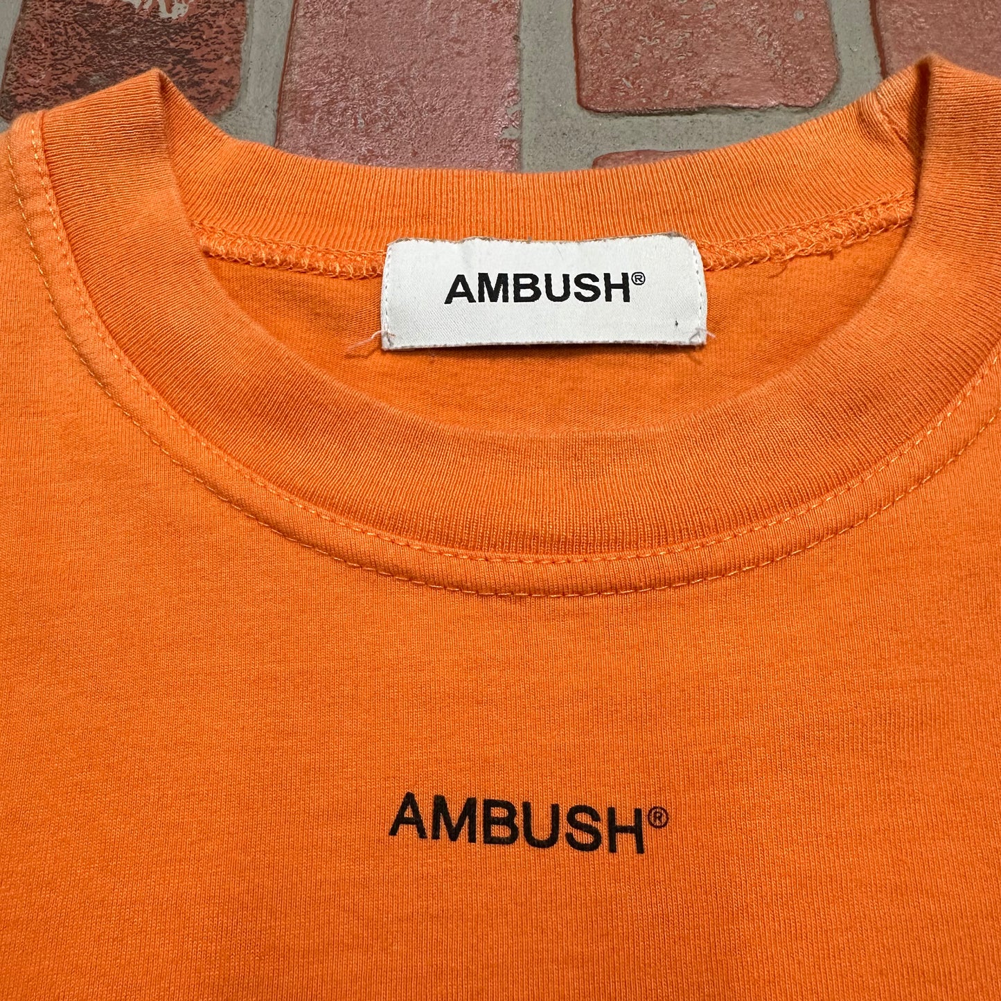AMBUSH Orange Logo Tee