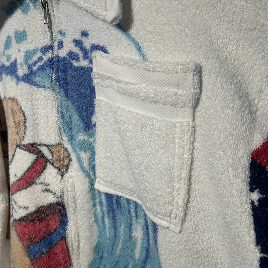 Trevs1of1 Custom 1990's Polo Ralph Lauren 2 pocket Full Zip Up Polo