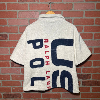 Trevs1of1 Custom 1990's Polo Ralph Lauren 2 pocket Full Zip Up Polo