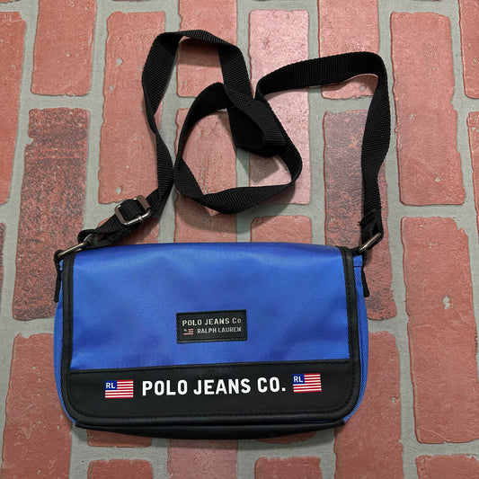 Vintage Polo Jeans Co By Ralph Lauren Blue Side Bag Yesterday's Fits Clothing Fashion Vintage Streetwear Fashion Item