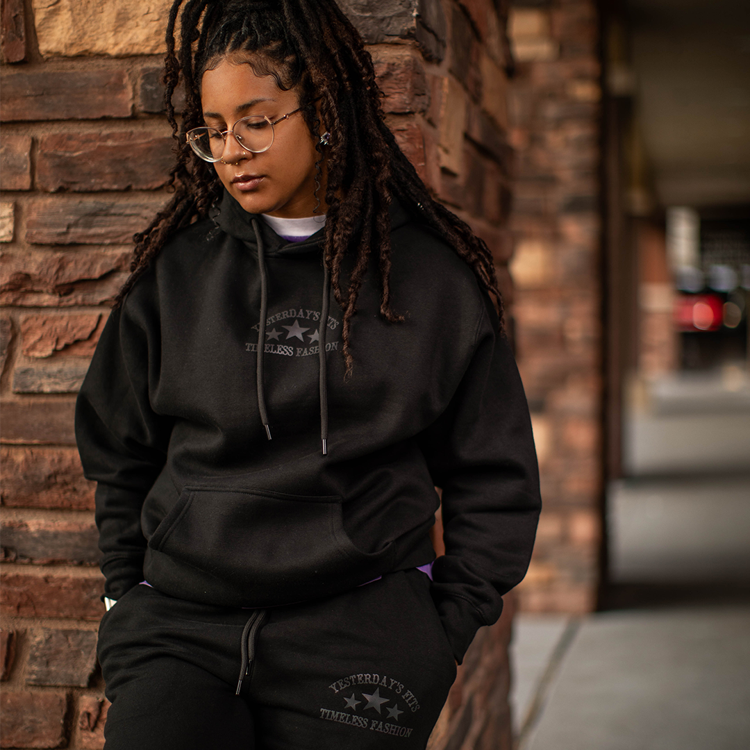 Yesterday's Fits Timeless Fashion Hoodie (Black)