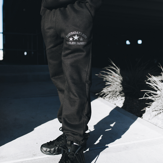 Yesterday's Fits Timeless Fashion Sweatpants (Black)