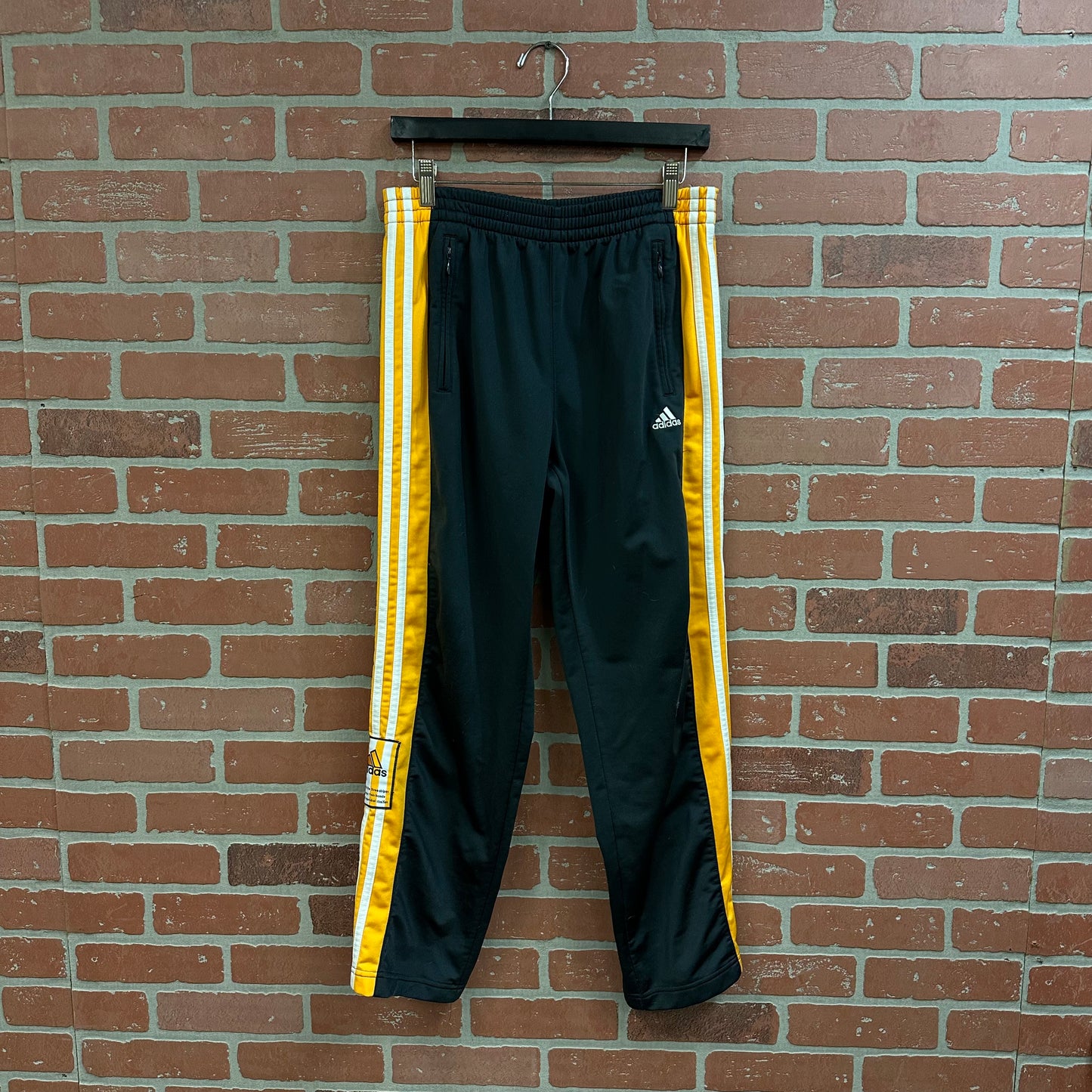 Youth Adidas Grey/Yellow Track Pants