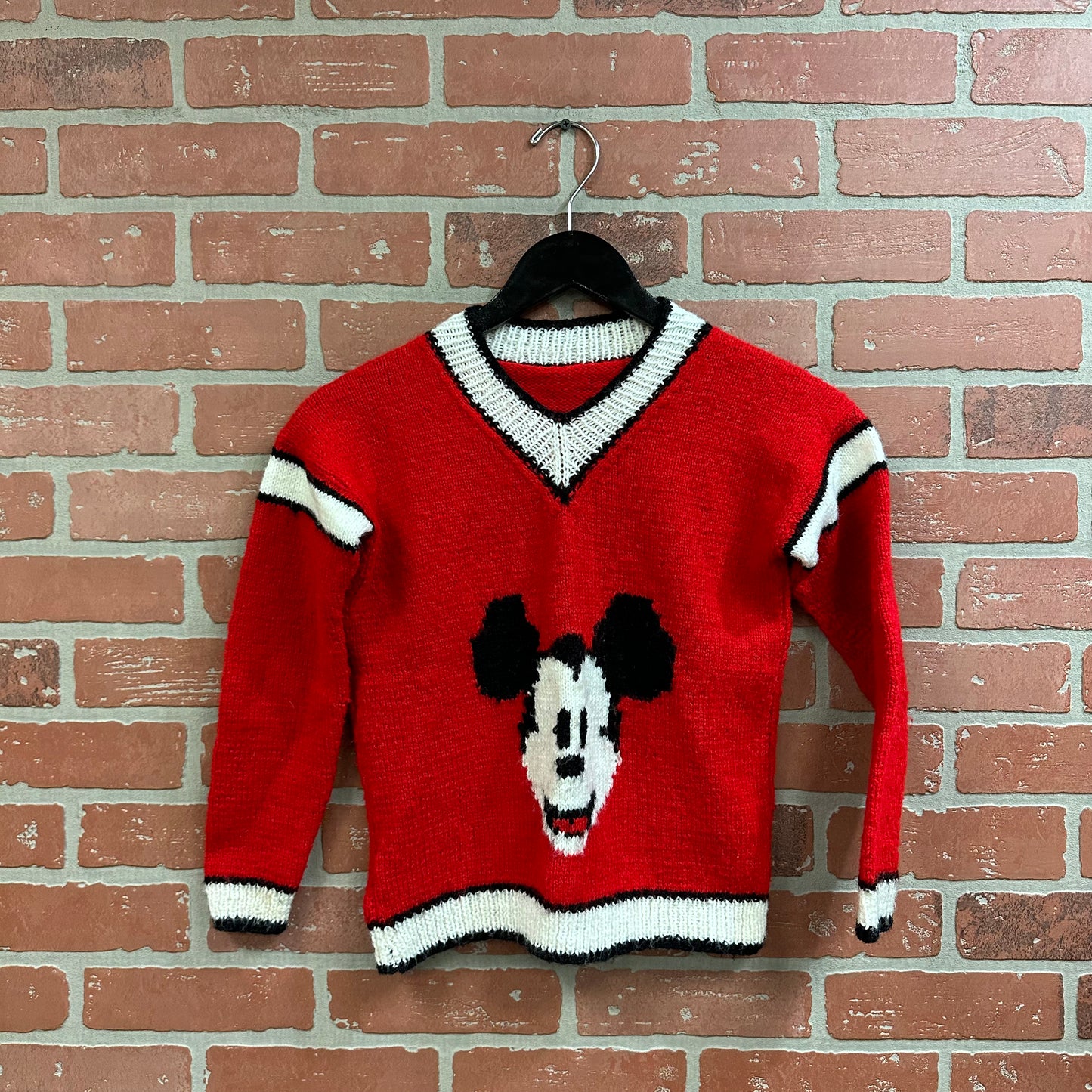 VTG Youth Mickey Mouse Knit Sweater