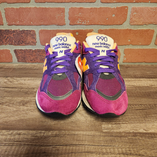 DS New Balance 990v2 Purple Yellow