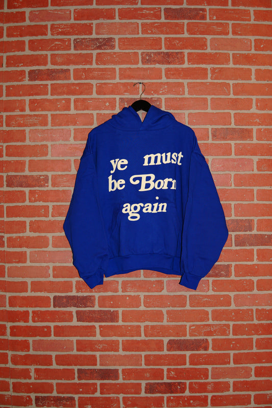 DS Cactus Plant Flea Market Ye Must Be Born Again Blue Hoodie