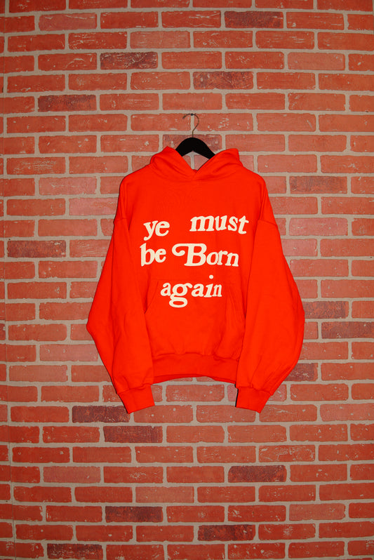 DS Cactus Plant Flea Market Ye Must Be Born Again Orange Hoodie