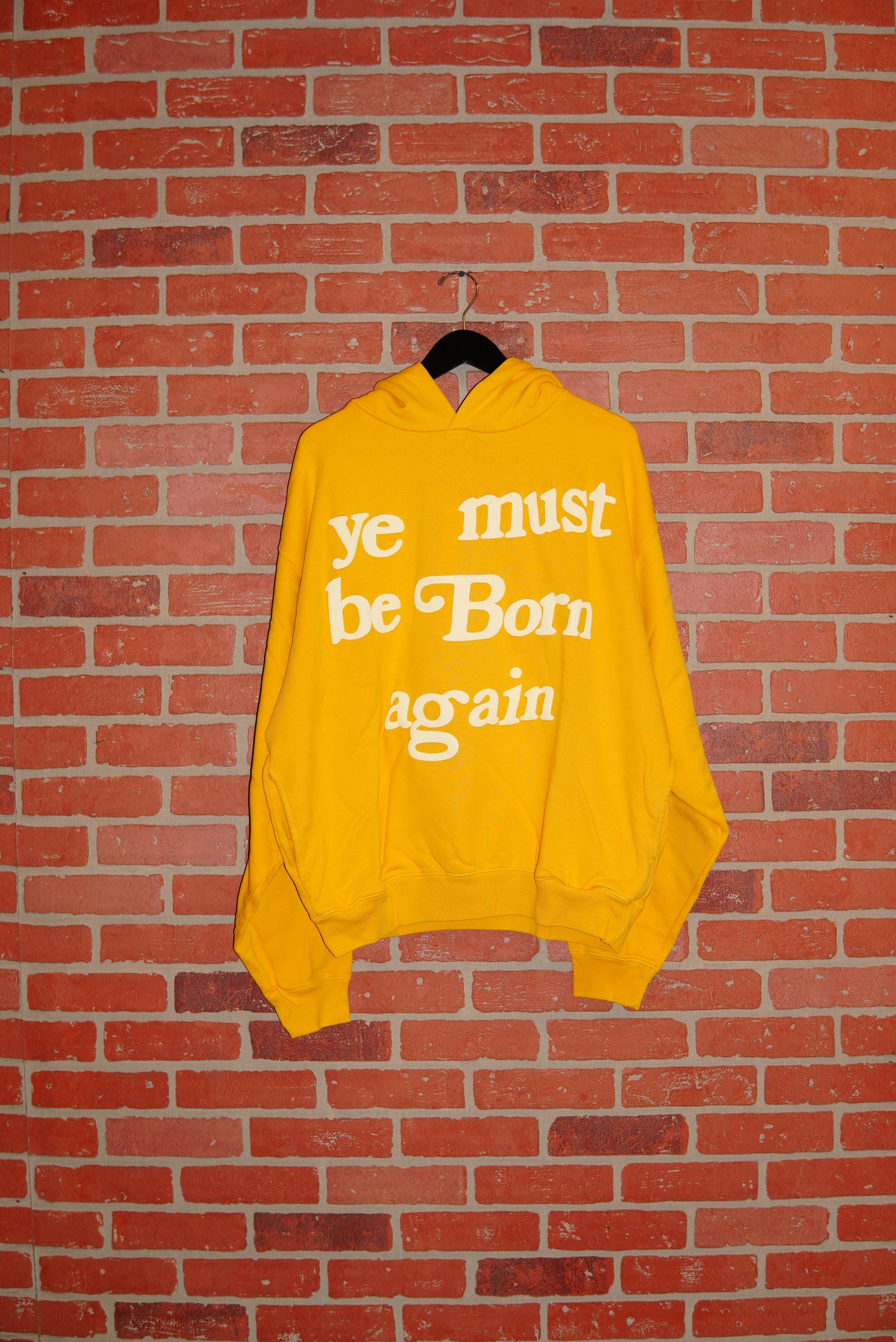 DS Cactus Plant Flea Market Ye Must Be Born Again Yellow Hoodie