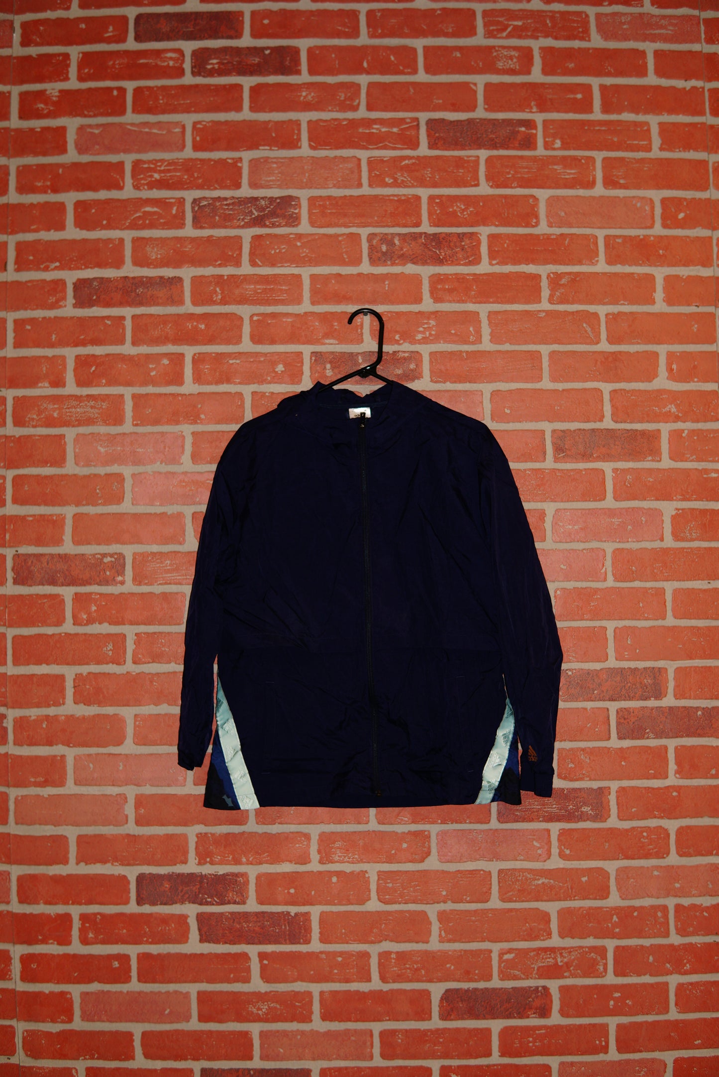 Adidas Nylon Blue Camo Hooded Jacket