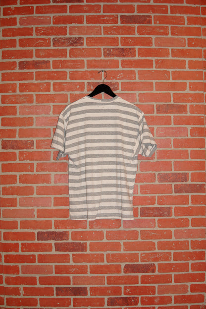 VTG Guess Grey/White Stripped Tee