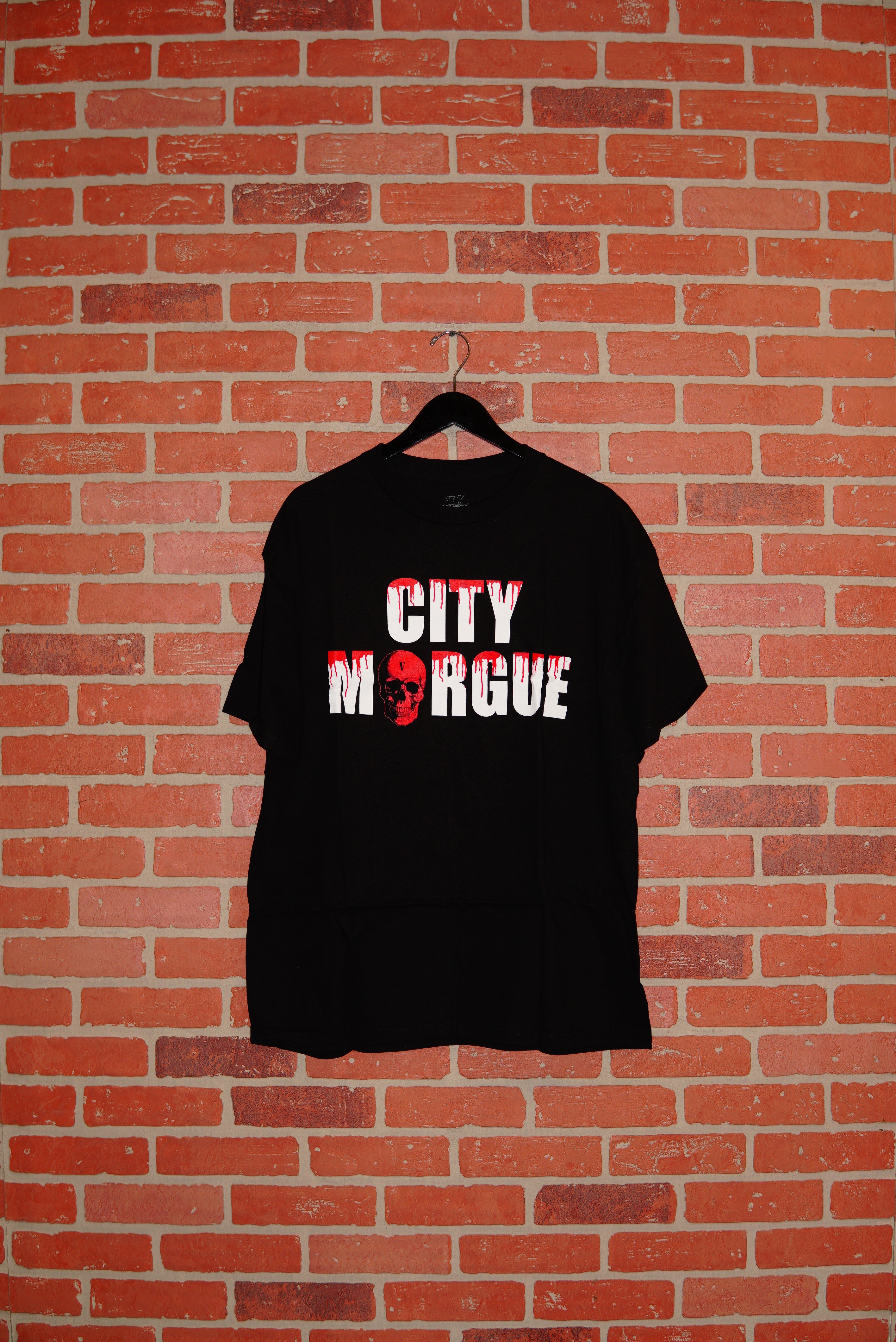 DS VLONE X City Morgue Dogs Black Tee