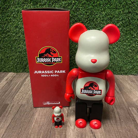 DS Jurassic Park BearBrick 400% & 100%