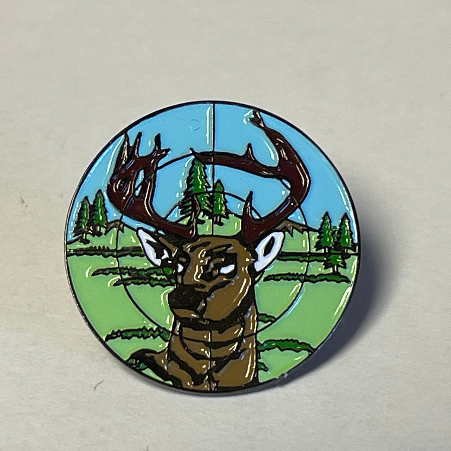 Vintage Deer Crosshair Pin