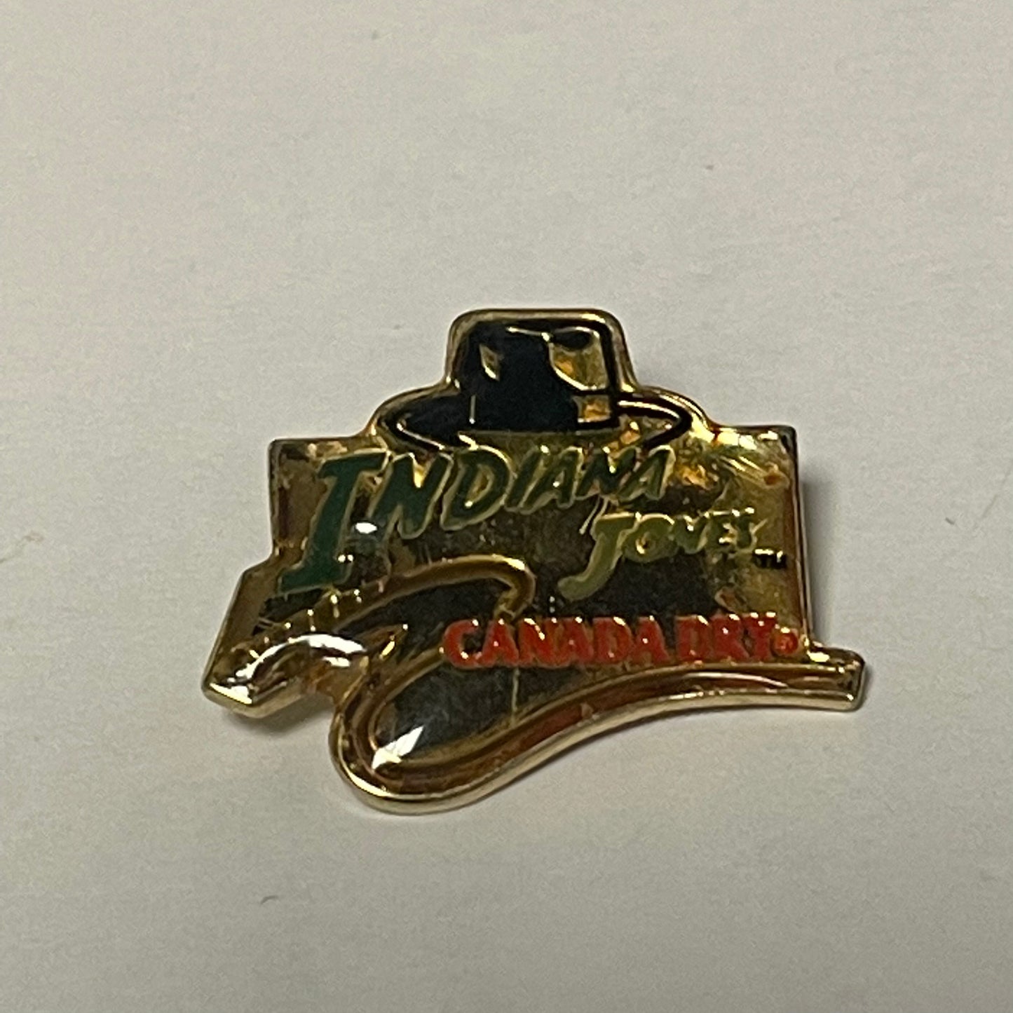 Vintage Indiana Jones Canada Dry Logo Pin