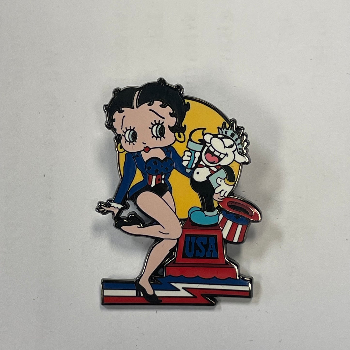 Vintage Betty Boop USA Pin