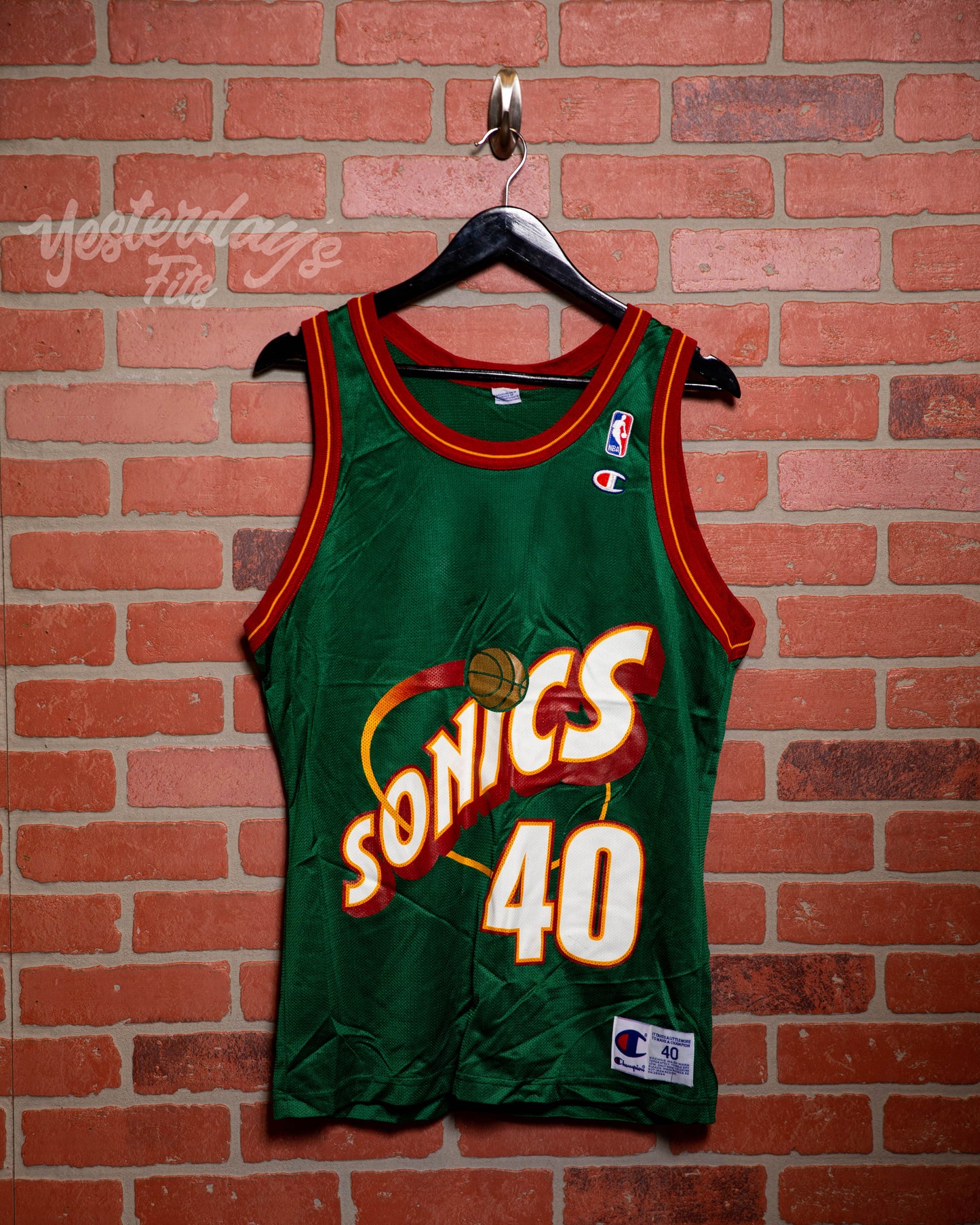 VTG Shawn Kemp Sonics Champion jersey