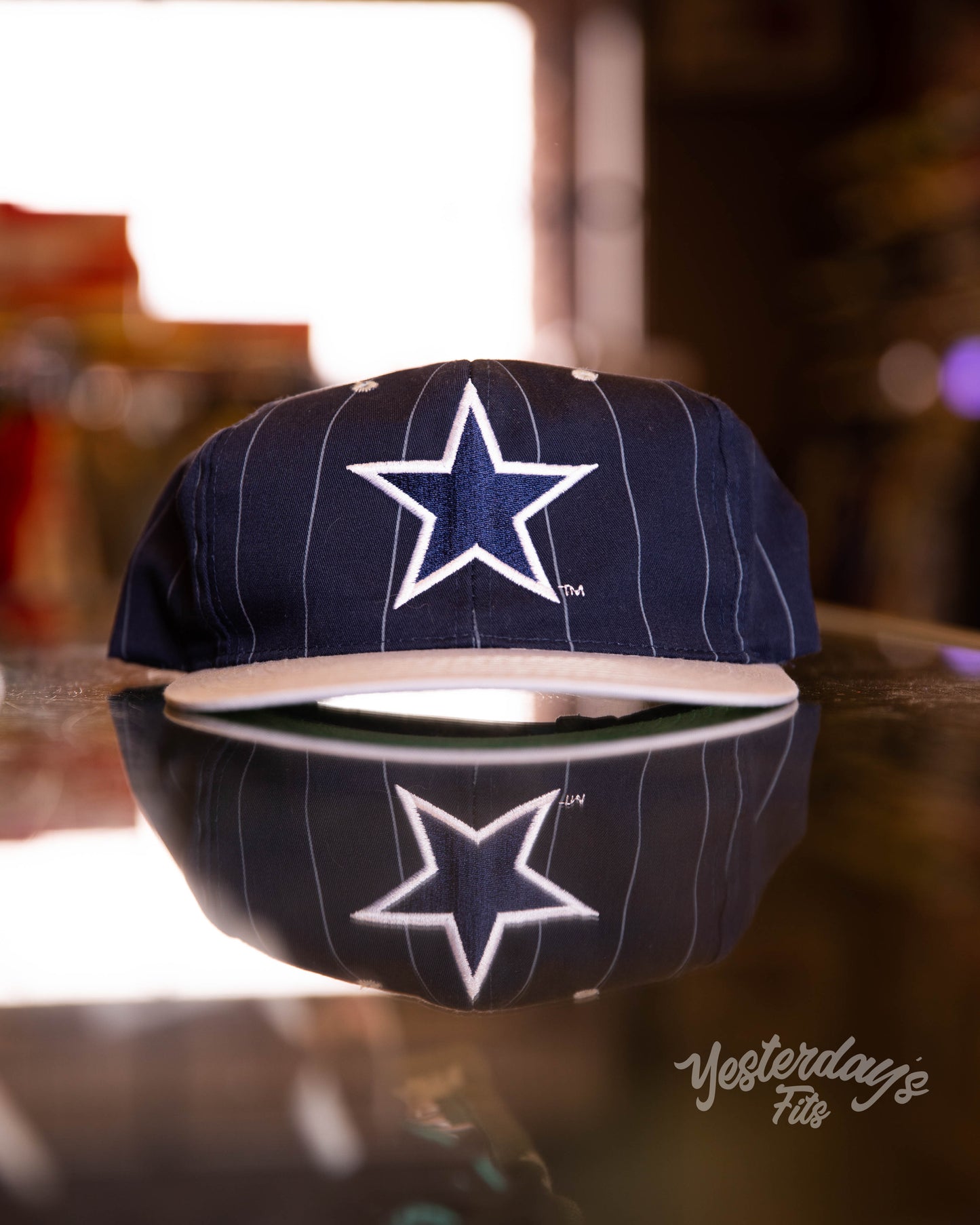 VTG Pin Stripe Dallas Cowboy Snapback Hat