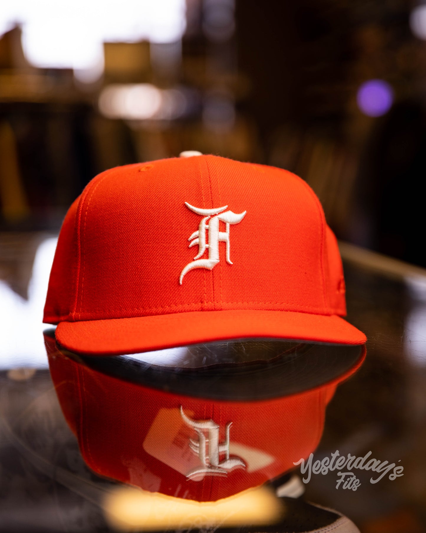 Fear of God Essentials Orange Fitted Hat