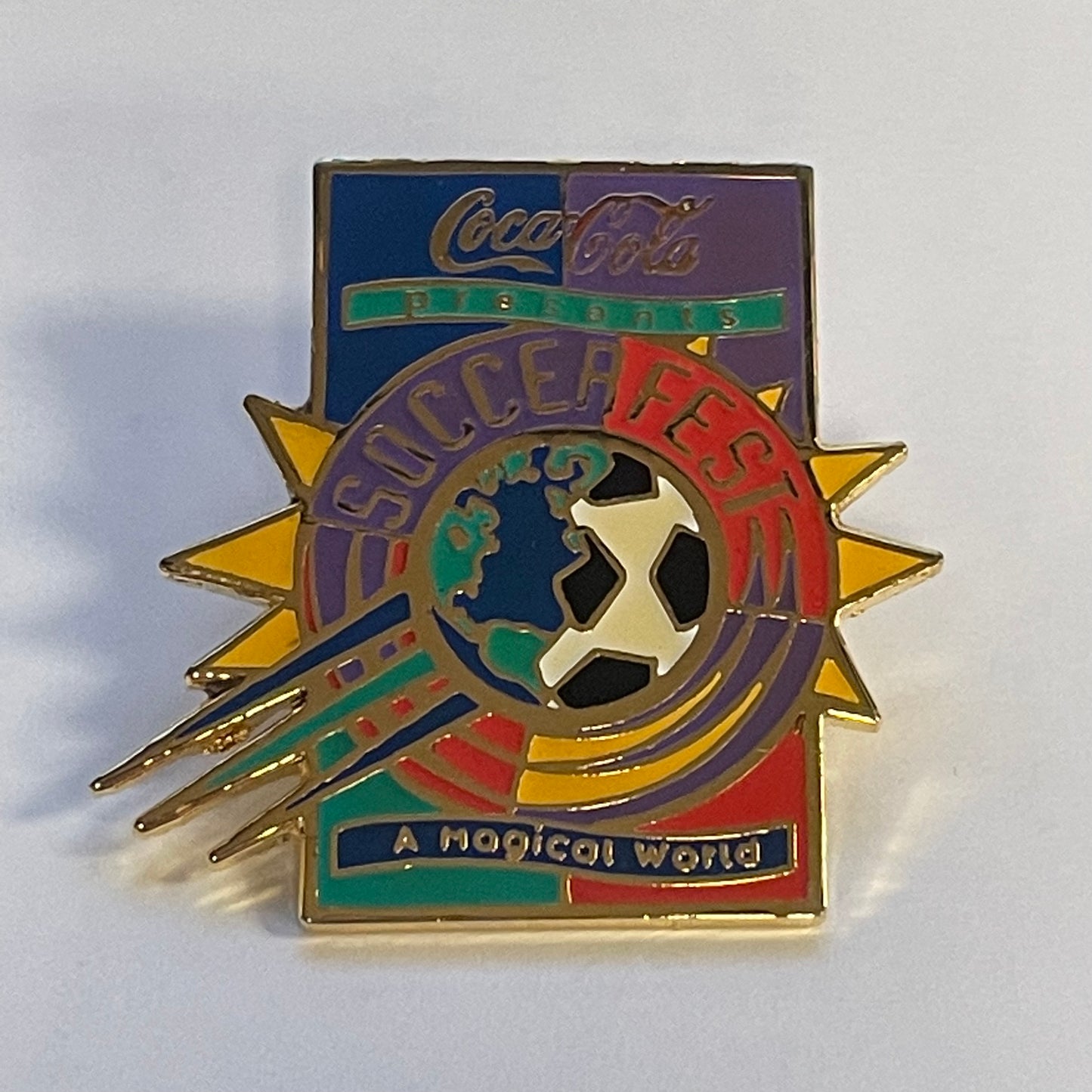 Vintage Coca-Cola Soccer Fest Pin